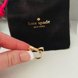 Kate Spade gold bow ring